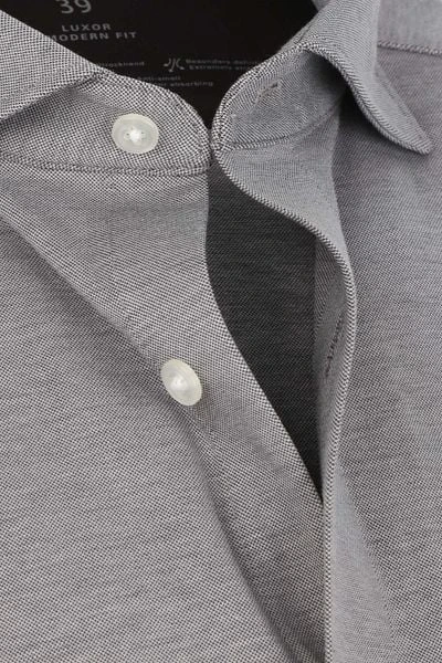 OLYMP Luxor Jersey Stretch Overhemd 24/Seven Grijs - Afbeelding 6
