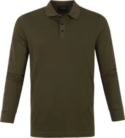 Scotch And Soda Long Sleeve Polo Donkergroen