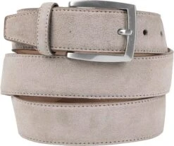 Suitable Riem Suede Wit Beige