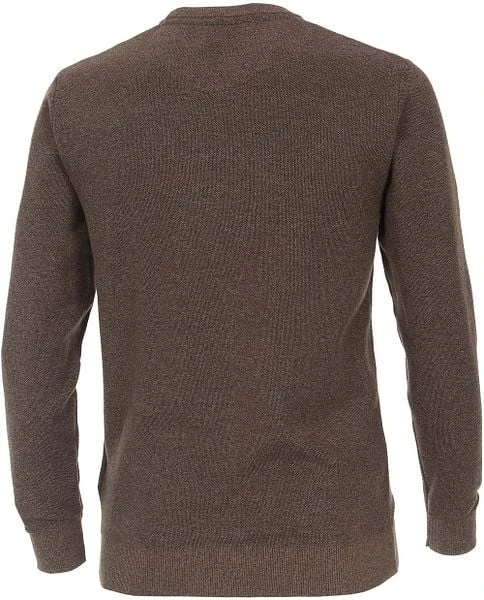 Casa Moda Pullover O-Hals Melange Bruin - Afbeelding 6