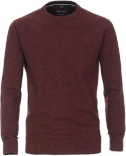 Casa Moda Pullover O-Hals Melange Bordeaux
