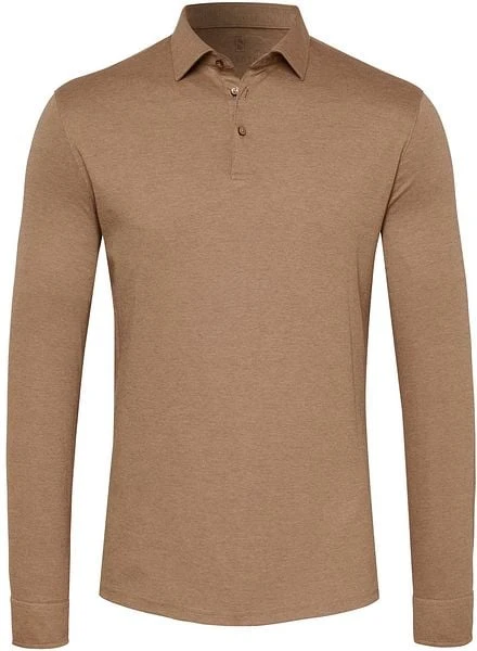 Desoto New Hai Polo LS Bruin - Afbeelding 3