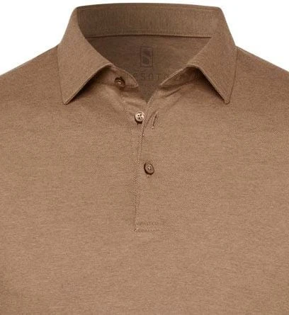 Desoto New Hai Polo LS Bruin - Afbeelding 4