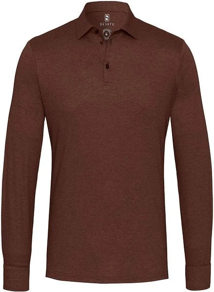 Desoto New Hai Polo LS Bordeaux - Afbeelding 3