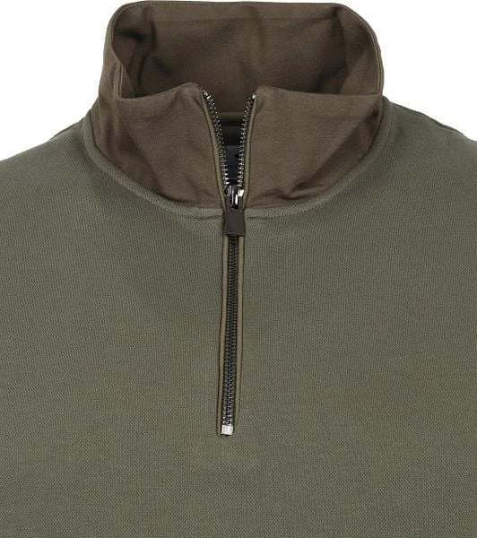 Suitable Prestige Haco Pullover Half Zip Olijfgroen - Afbeelding 6