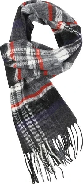 Suitable Heren Sjaal Acryl Ruit Grijs 21-02 - Afbeelding 3