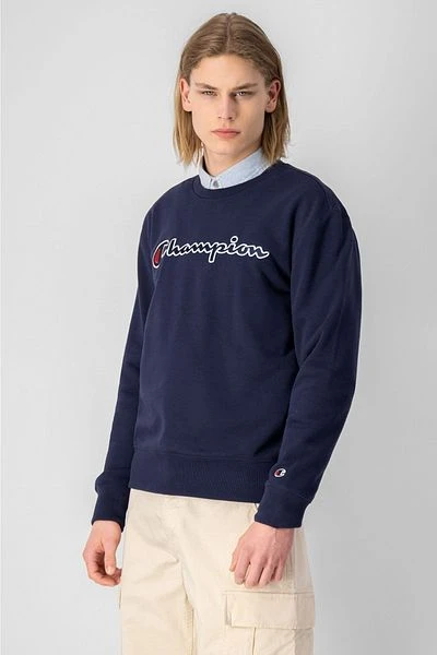Champion Sweater Script Donkerblauw Logo - Afbeelding 2