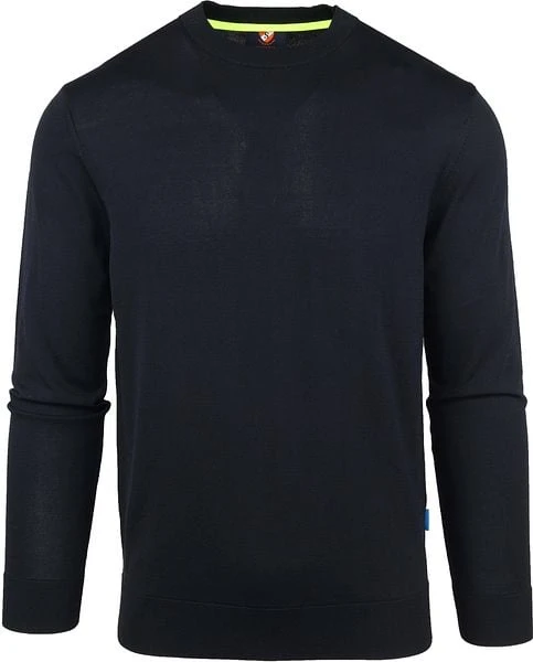 Suitable Pipa Tech Trui Donkerblauw O-Hals - Afbeelding 4