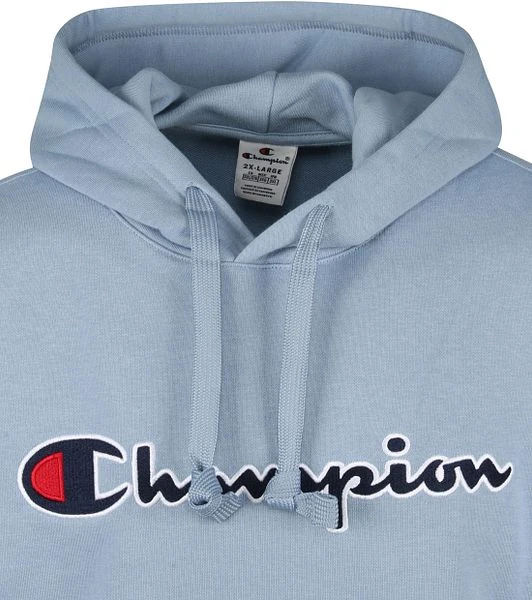 Champion Hoodie Logo Blauw - Afbeelding 4