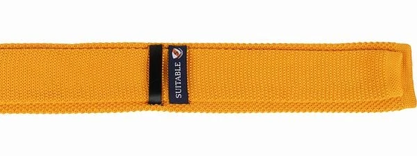 Suitable Knitted Stropdas Geel TK-03 - Afbeelding 6