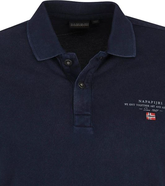Napapijri Polo Elbas Navy Blauw - Afbeelding 4