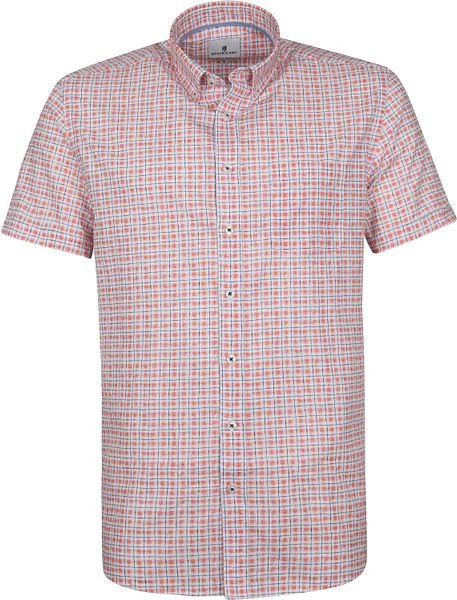 State Of Art Shortsleeve Overhemd Rood Geruit
