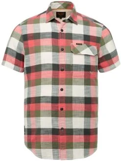 PME Legend Overhemd Roze Geruit