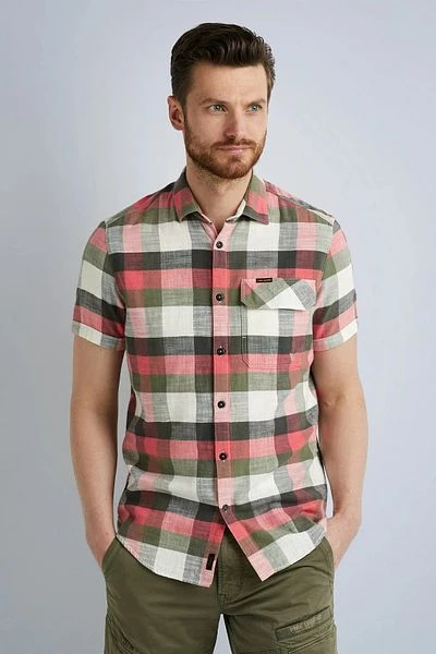 PME Legend Overhemd Roze Geruit - Afbeelding 2