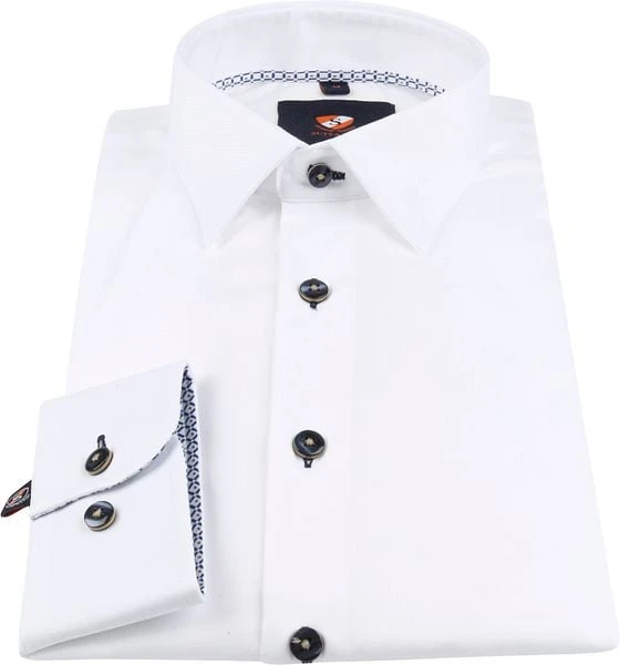 Suitable Twill Overhemd Wit - Afbeelding 6