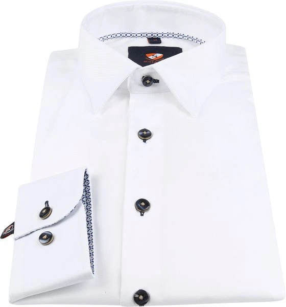 Suitable Twill Overhemd Wit - Afbeelding 3