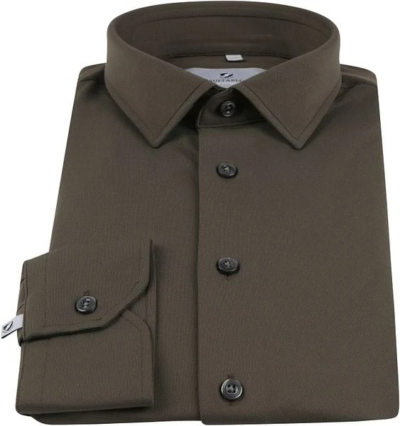 Suitable Overhemd Tech Stretch Donkergroen - Afbeelding 6