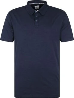 R2 Tencel Poloshirt Donkerblauw