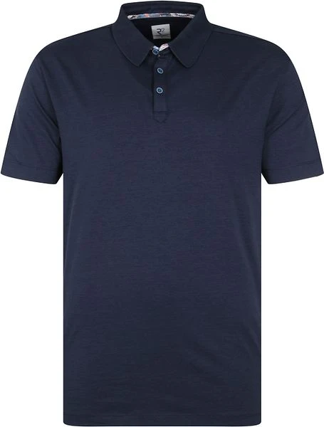 R2 Tencel Poloshirt Donkerblauw