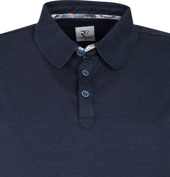 R2 Tencel Poloshirt Donkerblauw - Afbeelding 6