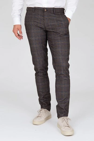 Suitable Chino Pico Ruiten Bruin - Afbeelding 5