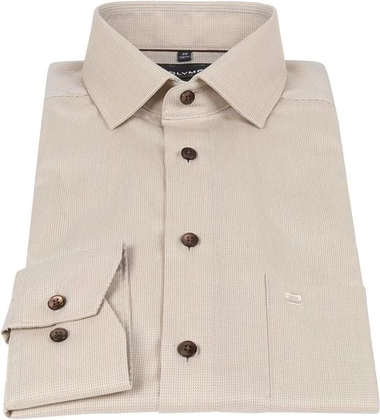 Olymp Luxor Overhemd Beige - Afbeelding 6