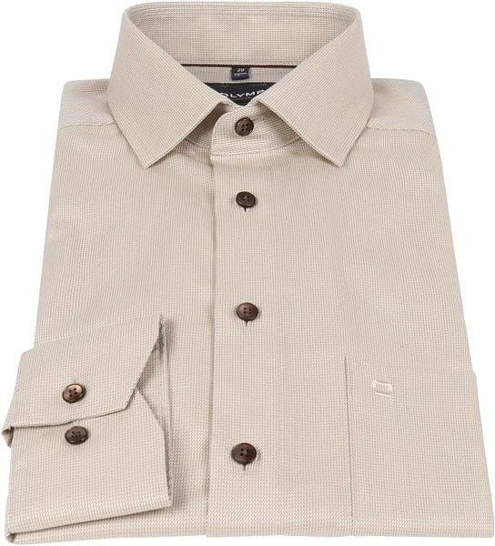 Olymp Luxor Overhemd Beige - Afbeelding 3