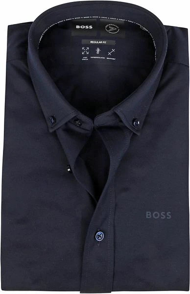 Hugo Boss Overhemd Uni Donkerblauw