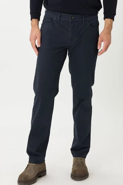 Brax Cadiz Broek Five Pocket Donkerblauw Print - Afbeelding 3