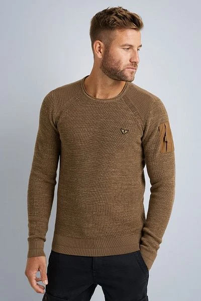 PME Legend Trui Knitted Bruin - Afbeelding 2