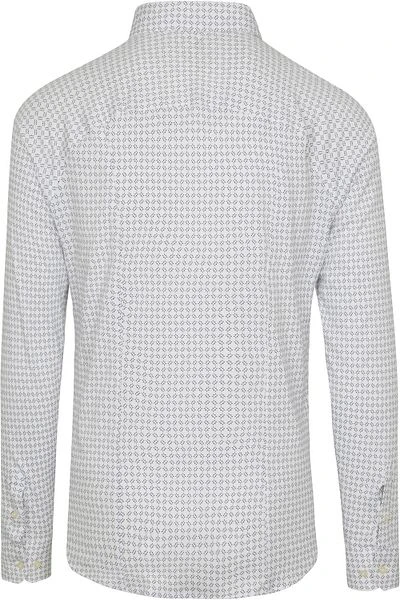 Desoto Overhemd Strijkvrij Print Wit - Afbeelding 4