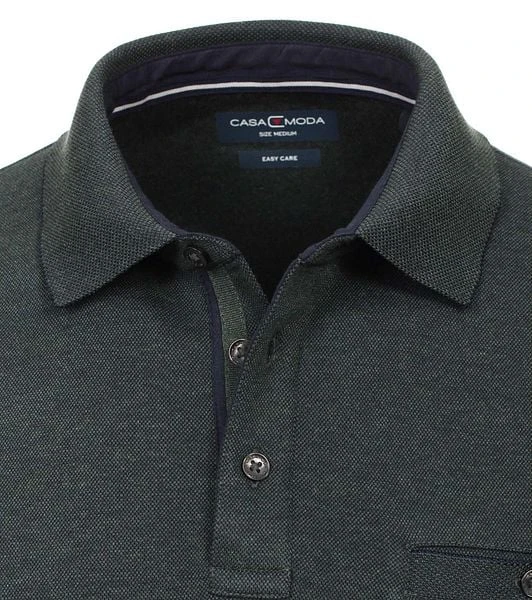 Casa Moda Polo LS Donkergroen - Afbeelding 6