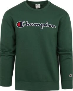 Champion Sweater Script Logo Groen
