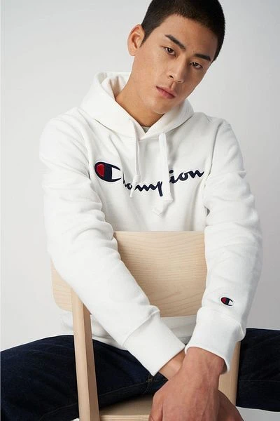 Champion Hoodie Logo Wit - Afbeelding 2