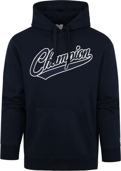 Champion Hoodie College Logo Donkerblauw - Afbeelding 4