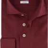R2 Overhemd Merino Wol Bordeaux