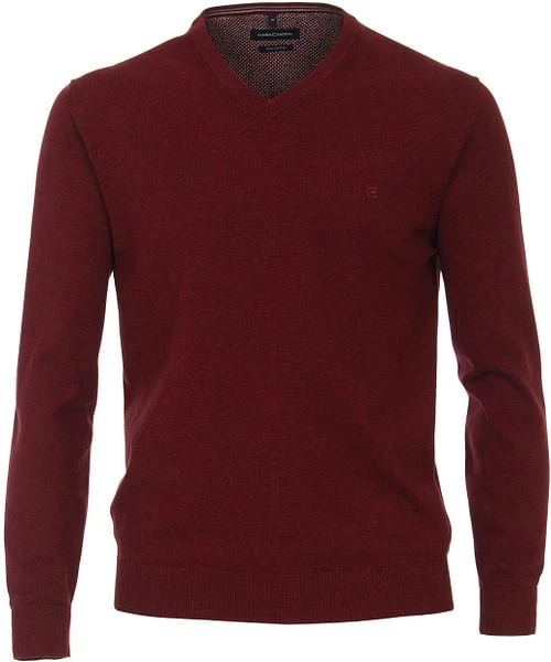 Casa Moda Pullover V-Hals Bordeaux - Afbeelding 4