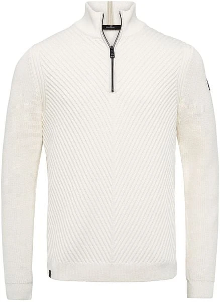 Vanguard Trui Half Zip Off-White - Afbeelding 5