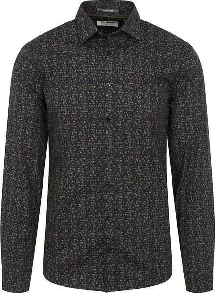 No-Excess No Excess Overhemd Patroon Donkerblauw