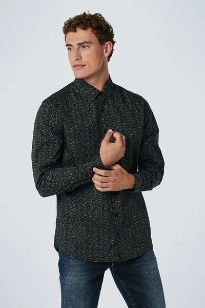 No-Excess No Excess Overhemd Patroon Donkerblauw - Afbeelding 2