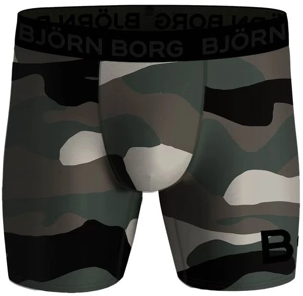 Bjorn Borg Performance Boxers 2-Pack Zwart Legergroen - Afbeelding 3
