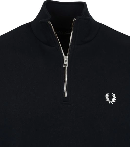 Fred Perry Half Zip Trui Navy Blauw - Afbeelding 6