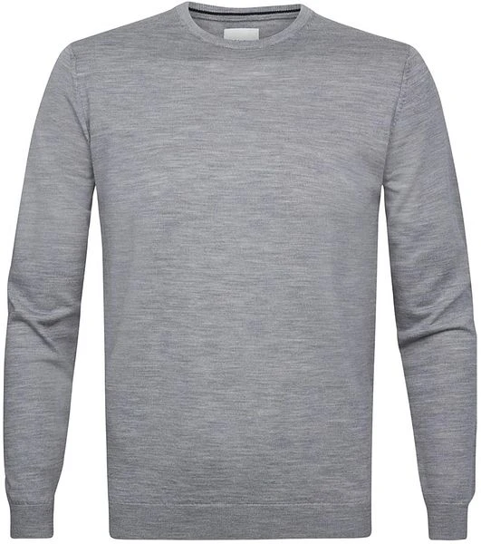 Profuomo Pullover Merinowol Grijs