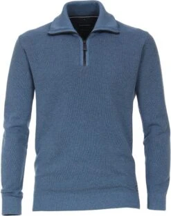 Casa Moda Halfzip Trui Blauw