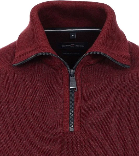 Casa Moda Halfzip Trui Bordeaux - Afbeelding 2
