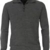 Casa Moda Halfzip Trui Donkergroen
