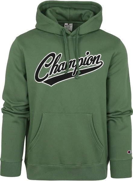 Champion Hoodie College Logo Groen - Afbeelding 5