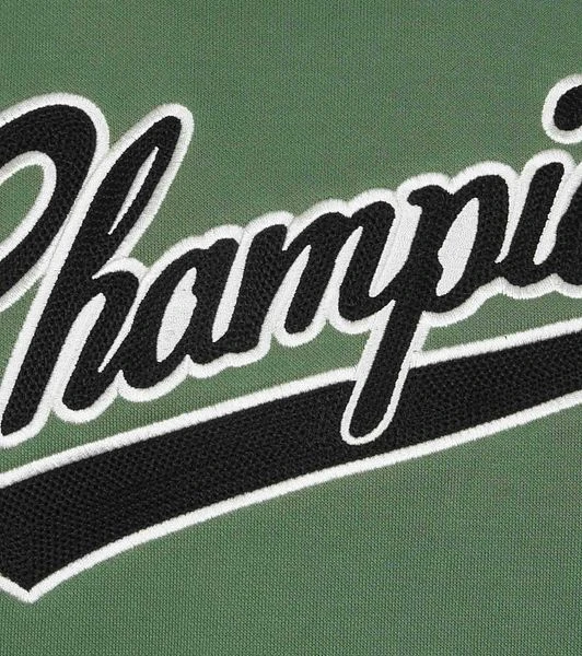 Champion Hoodie College Logo Groen - Afbeelding 3
