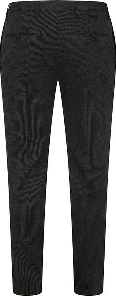 Alberto Rob Stretch Chino Antraciet Gestreept - Afbeelding 4