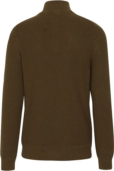 Gant Halfzip Wol Donkergroen - Afbeelding 4